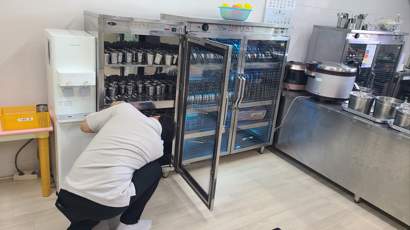 자외선 살균소독기 관리 현장 사진 1